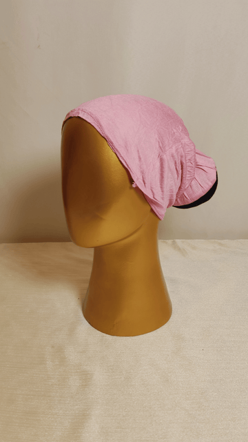 Bun Shape Cap - Baby Pink